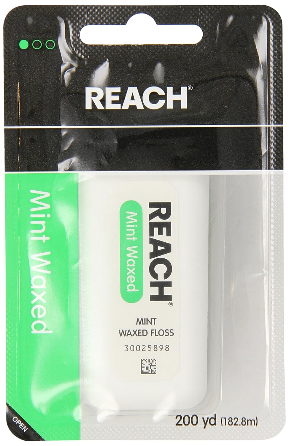 REACH Mint Waxed Floss 200 Yards (Pack of 4) Beauty