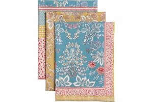 Maison d' Hermine Kitchen Towels Set of 3 100% Cotton 27.50" x 20" Reusable Cloth Tea Dish Towels Absorbent with Hanging Loop
