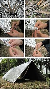 通用 Emergency Thermal Blanket 30 Pack Survival Reflective Foil First Aid Silver view 7