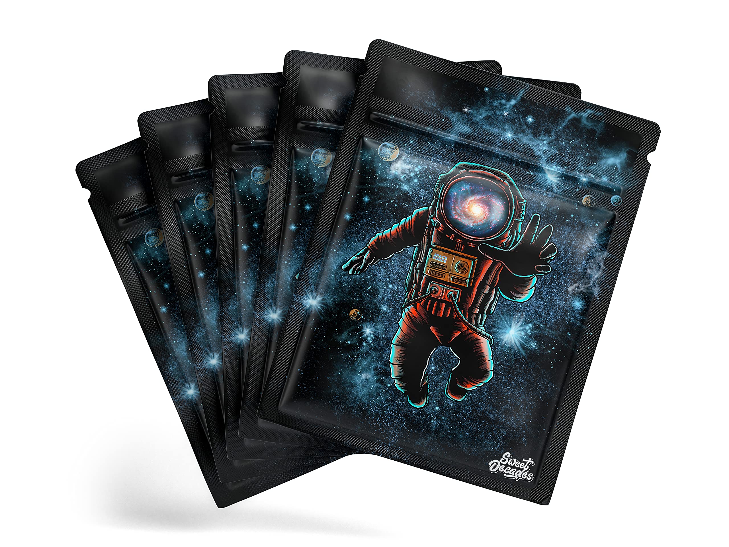 Buy 100 Pack Sweet Decades Resealable Mylar Bags Safe Food Storage Bags