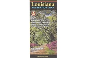 Louisiana, Sportsman's Paradise, Recreation Map, 2022 Edition (Benchmark Recreation Maps)