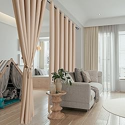 Hiasan Sliding Patio Door Blackout Curtains,1 Panel