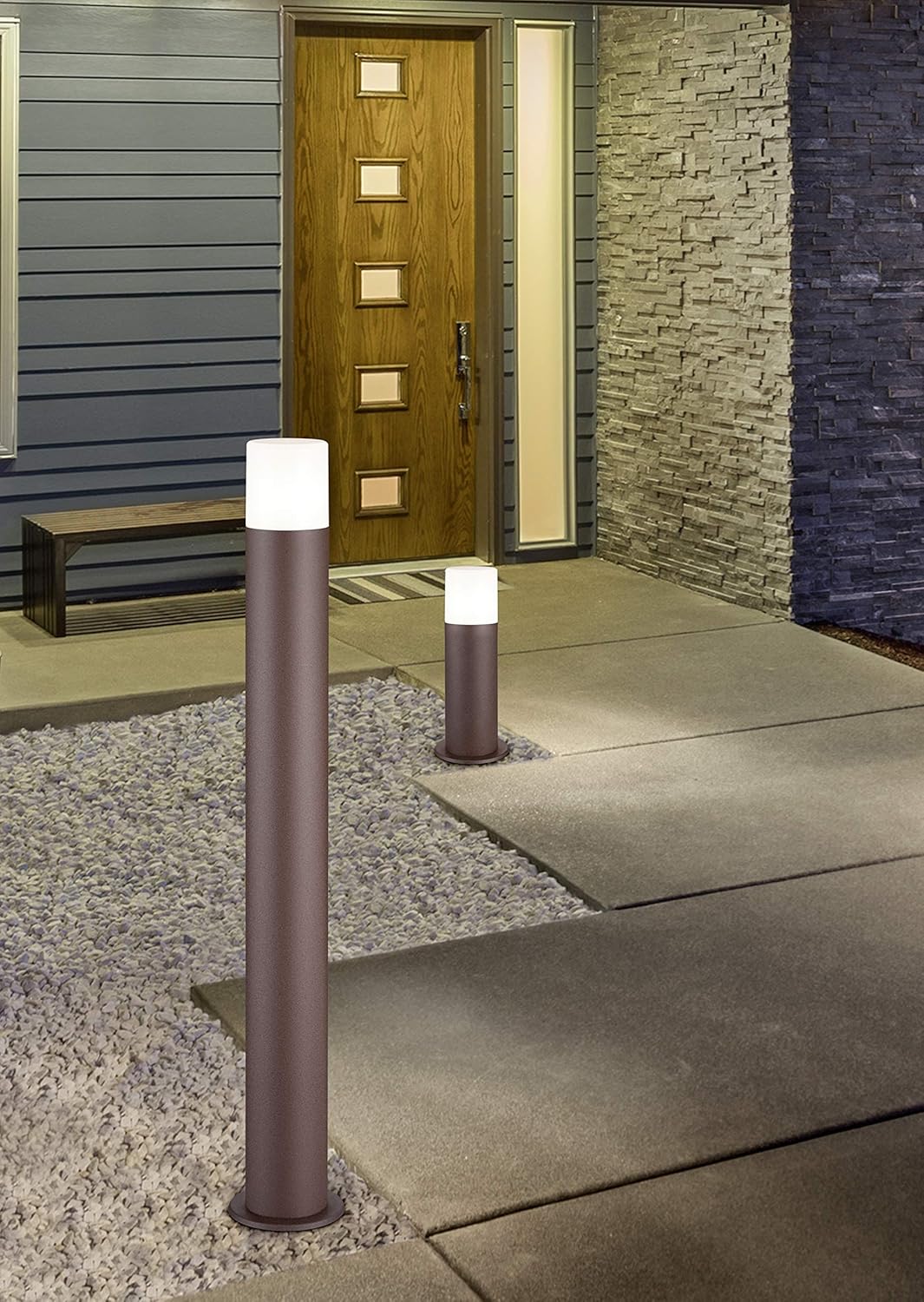 Trio Leuchten Hoosic Outdoor Wall Light, Rust-Coloured 230V - Image 4