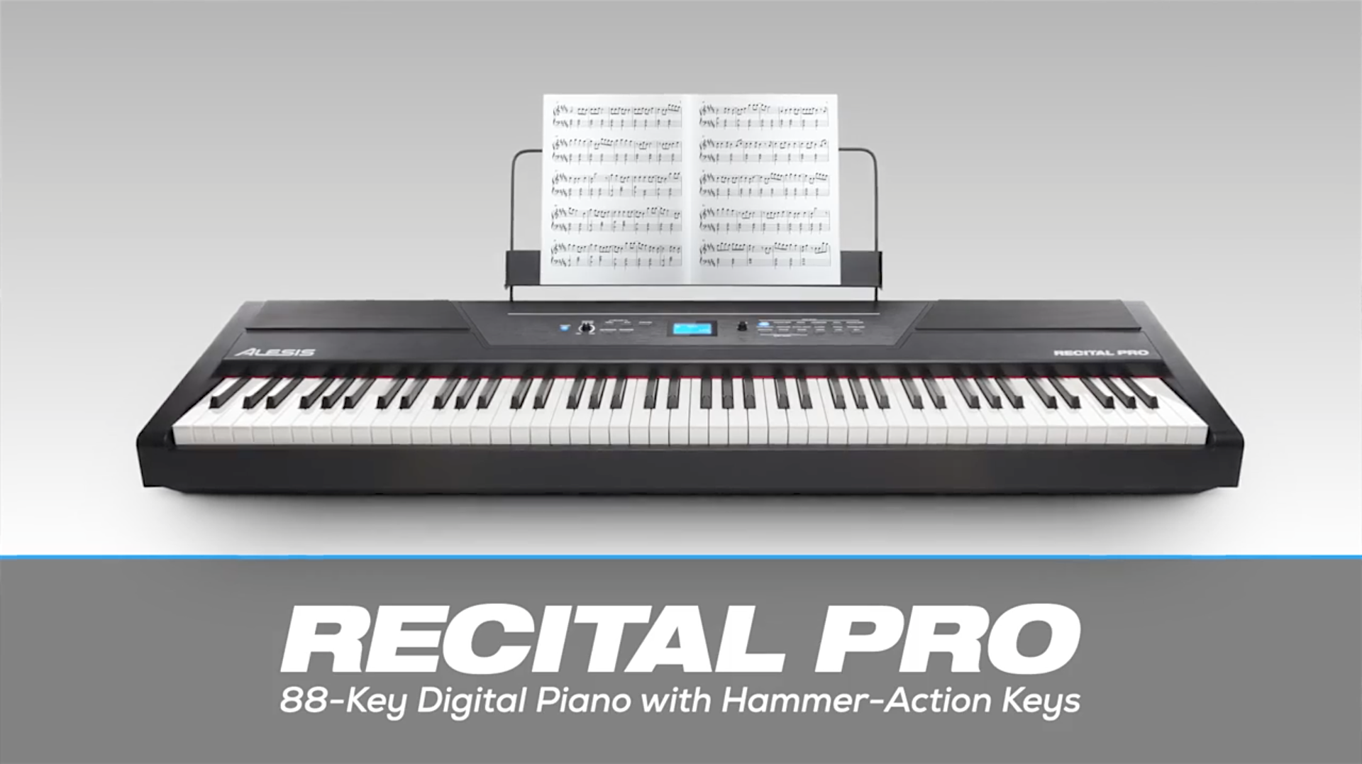 Watch Alesis Recital Pro | 88-Key Digital Piano with Hammer-Action