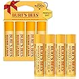 Burt's Bees Lip Balm Stocking Stuffers, Moisturizing Lip Care Christmas Gifts, Original Beeswax with Vitamin E & Peppermint O