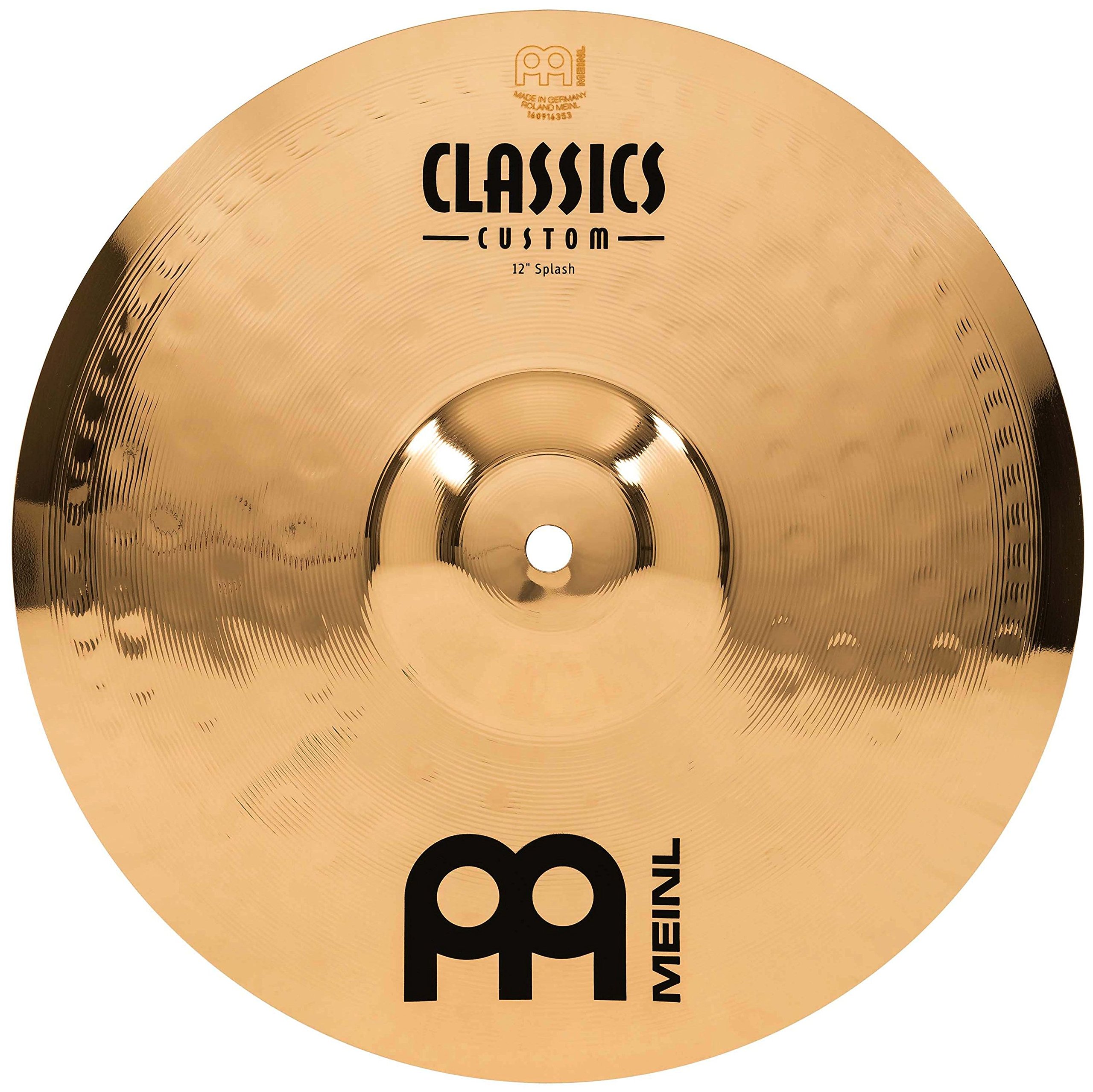 Meinl Cymbals Classics Custom Brilliant Trash China Cymbal 16 inch (Video) for Drum Set (40,64cm) B12 Bronze, Brilliant Finish, Made in Germany (CC16TRCH-B)