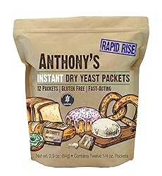 Anthony's Instant Dry Yeast Packets, Contains 12