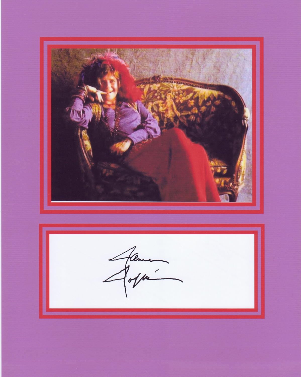 Photographs - Janis Joplin 8 X 10 Photo Autograph on Glossy Photo Paper