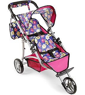 unicorn malibu doll twin stroller