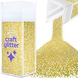 Hemway Glitter Shaker Sand Gold 130g Microfine for Resin Craft Jewellery