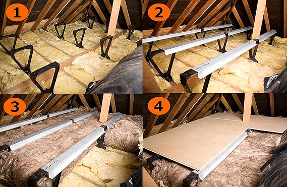 Loft Insulation Spacer And Loft Storage Boarding 6m2 Kit Without