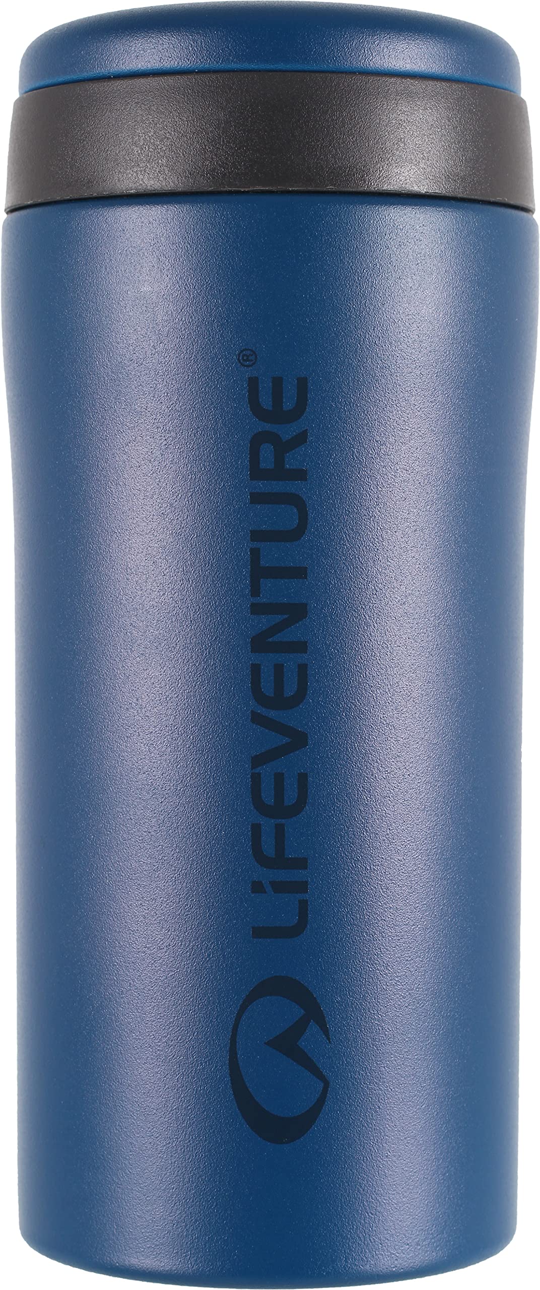 Lifeventure Thermal Mug, Leakproof & Vacuum Insulated Reusable Coffee Travel Cup, 300ml, Matt Cobalt