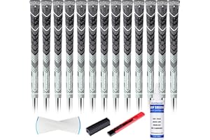 Goashpeaot Cross Cord Golf Grips 13 Pack with Golf Grip Kit，Premium Hybrid, Anti-Slip Golf Club Grips, High Feedback & All Weather Performance Golf Grips