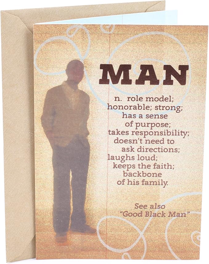 Hallmark Mahogany Birthday Greeting Card (Man Definition) Amazon.co.uk