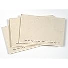 Handmade Seeded Plantable Recycled Note Paper 100 Sheets 6 x 4 Inches