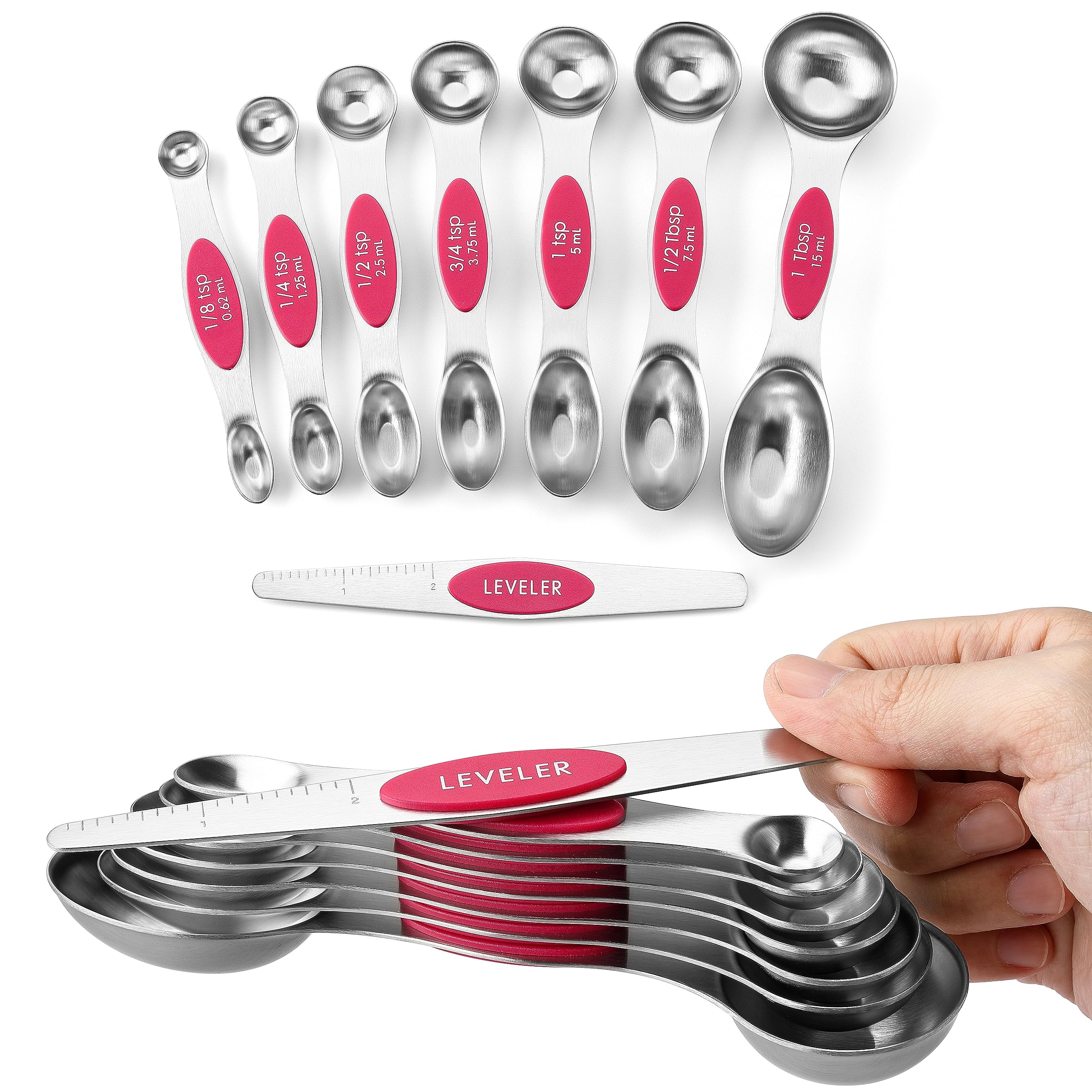 Spring Chef Magnetic Measuring Spoons Set, Dual