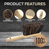 Newman and Cole Natural Wooden Hand Brush Stiff Bassine Bristles view 4