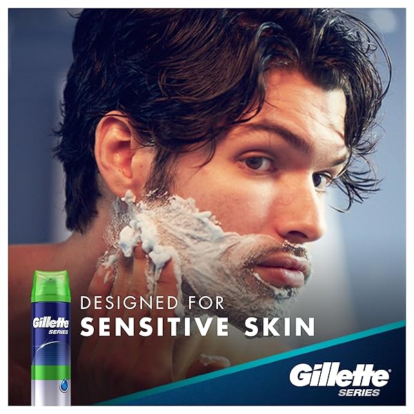 GILLETTE SERIES SHAVING GEL SENSITIVE SKIN 7 OZ