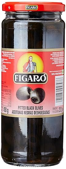 Figaro Pitted Black Olives, 420 g