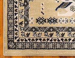 Unique Loom Taftan Collection Border Geometric