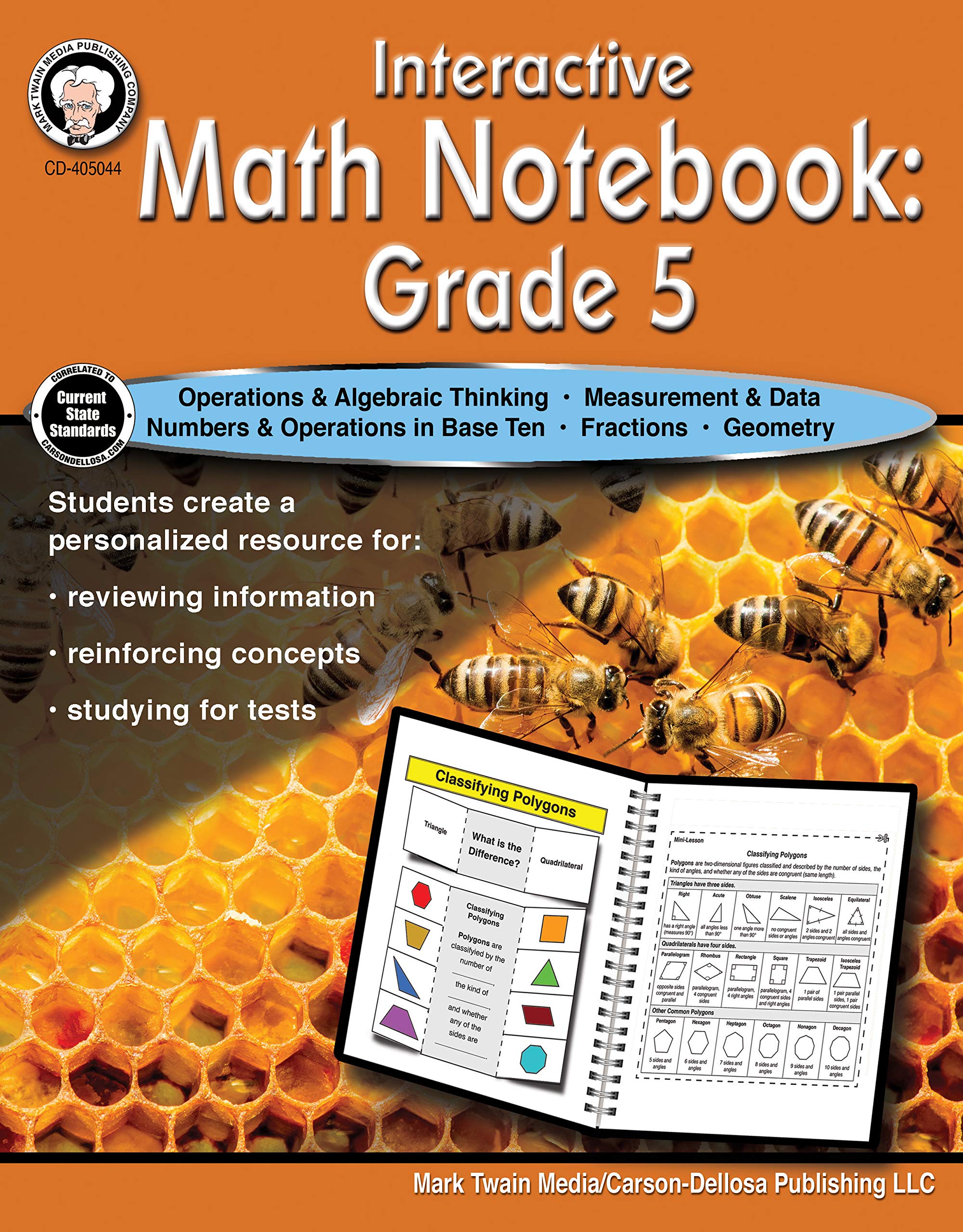 Mark Twain 5th Grade Math Workbook, Interactive