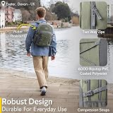 Trail Aspen 30L Day Pack Backpack Green 3 Compartments Water Resistant view 5