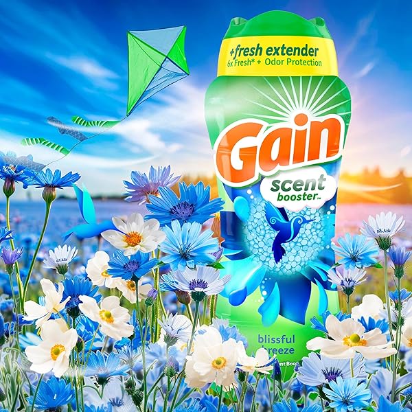 GAIN FIREWORKS IN-WASH SCENT BOOSTER BEADS, BLISSFUL BREEZE, 24 OZ