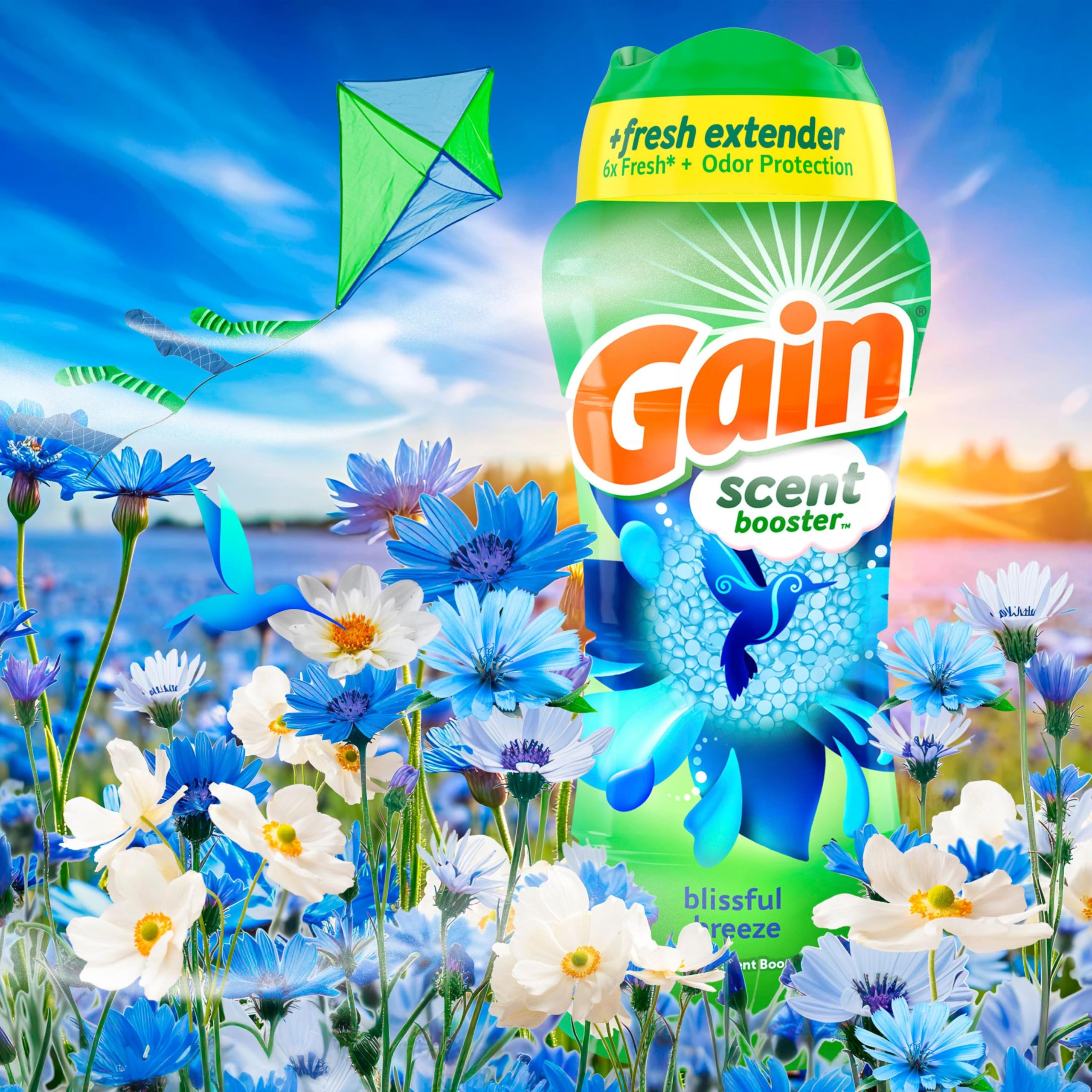 Gain Fireworks In-Wash Scent Booster Beads, Blissful Breeze, 24 oz