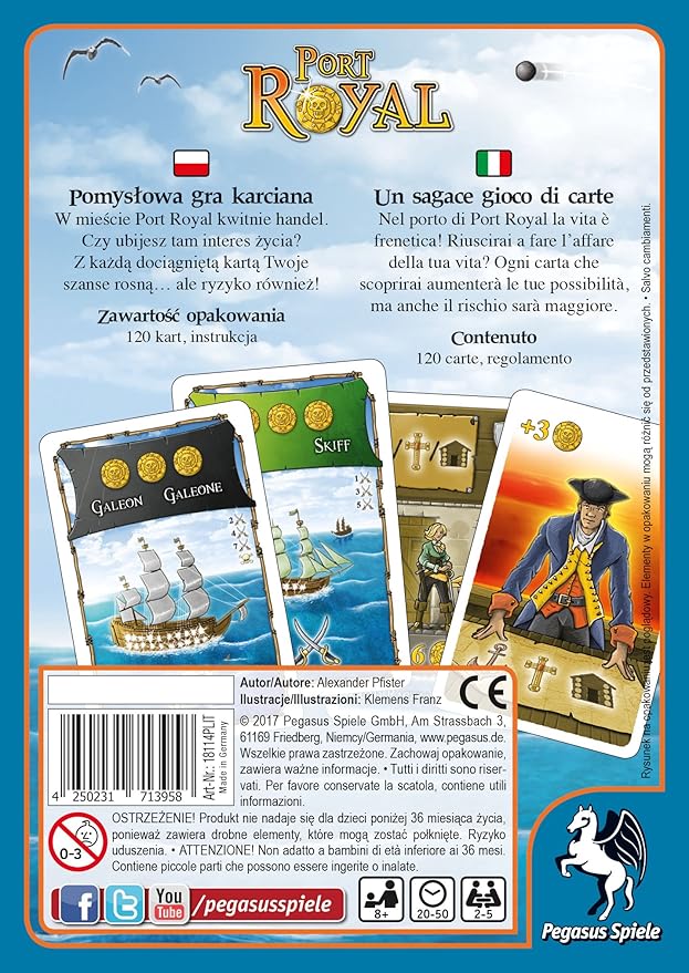 Pegasus Juegos 18114plit – Juego de Cartas Port Royal: Amazon.es: Juguetes y juegos
