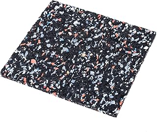 Terrassenpads 90 x 90 x 3mm (100 STK.) - Terrassen Pads aus Gummi - Unterlegpads aus Gummigranulat für Pool und Balkon - Gummipads für WPC Terrassendielen und Terrassenplatten - Schwarz