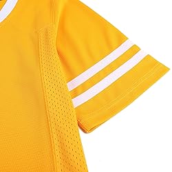 Pullonsy Yellow Football Jerseys for Men Women