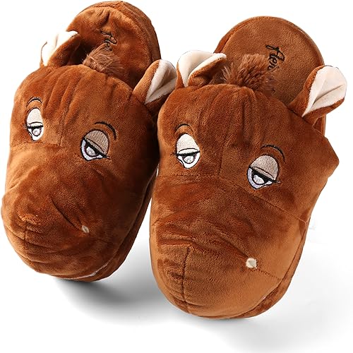 Animal Horse Plush Bedroom Slipper Home Slipper Cute