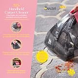Swan Queen of Clean Handheld Carpet Cleaner 500W 480ml Tank Pink view 3