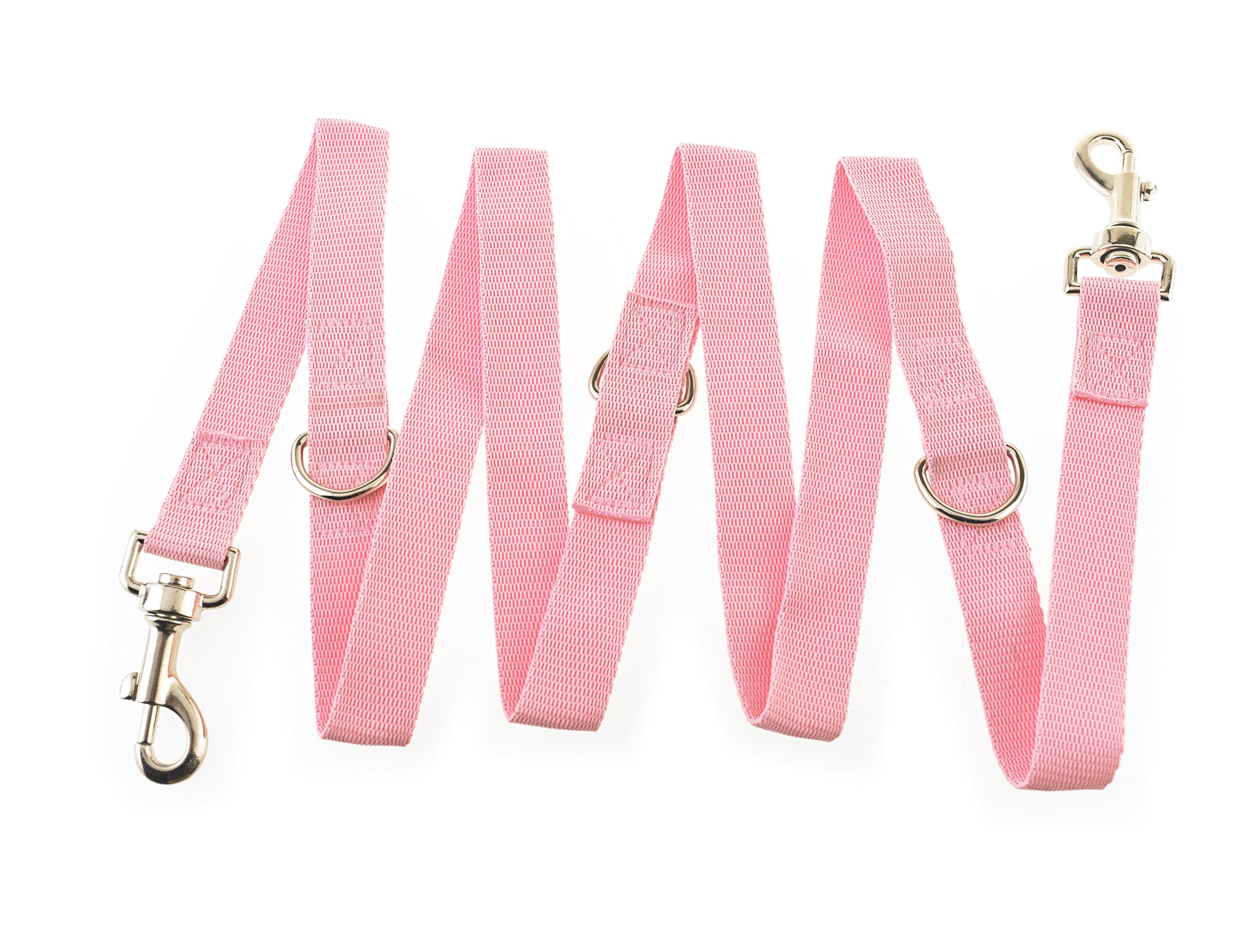 Maximum Pet Products Police style Pink dog training lead 6ft Multiple colours 6ft/1.8m