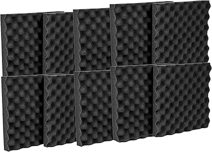 Amazon Com 12 Pack Acoustic Eggcrate Studio Panels Soundproofing