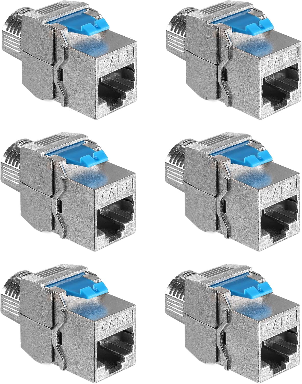 2 Pcs Keystone Module CAT 8 Jack Shielded RJ45 Soc... - Vicedeal - View #2