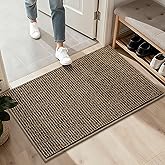 BEQHAUSE 2x3 Entryway Rug Indoor Door Mat Non-Slip Washable, Hallway Rugs Absorbent & Stain Resistant Hall Carpet Runner Rugs for Entryway, Front Door Floor Mats Laundry Room Rugs for Entry, Taupe