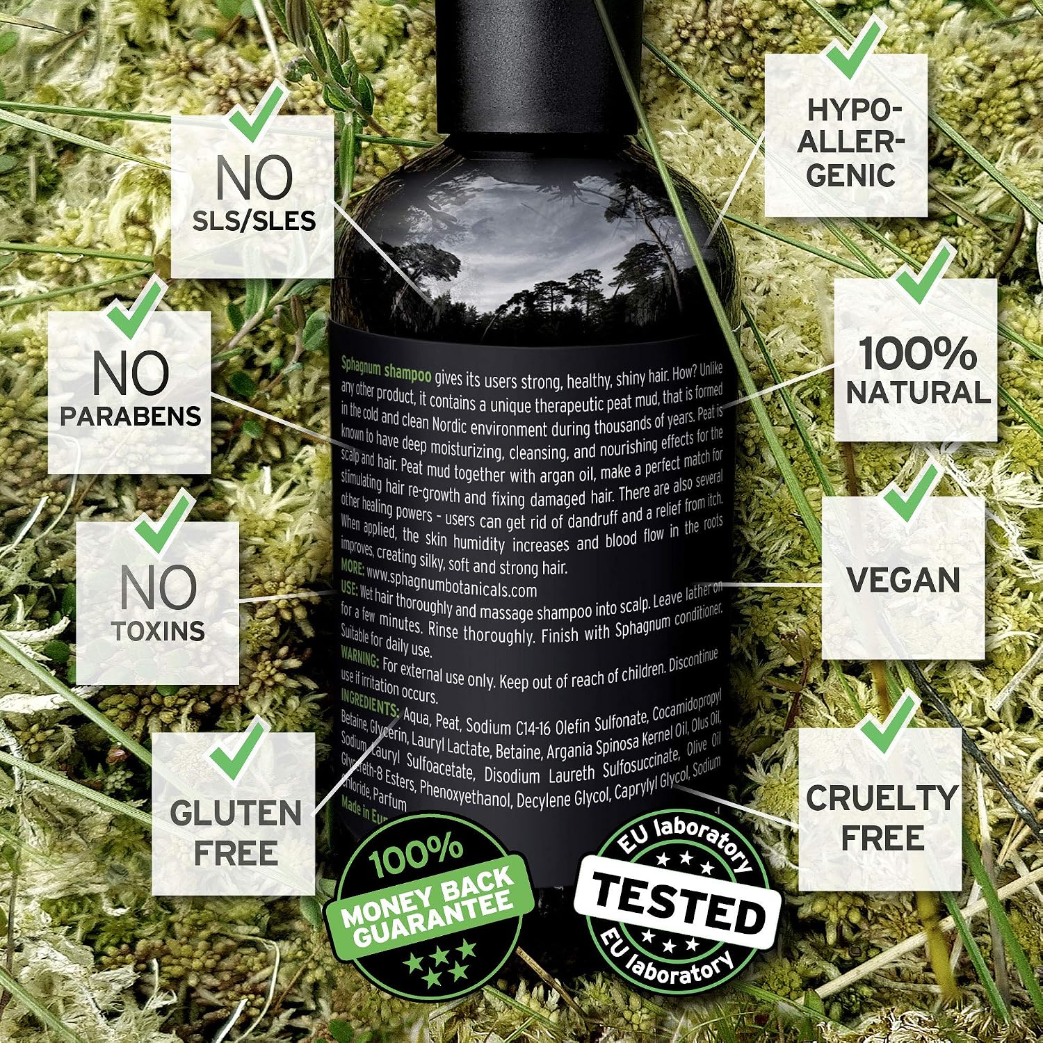 Hair Growth Shampoo For Men, Natural Biotin Boost with Argan Oil and Peat Mud - Image 4