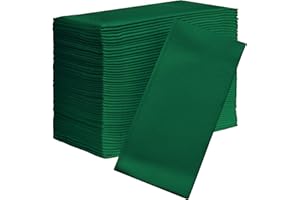 AH AMERICAN HOMESTEAD AMERICAN HOMESTEAD Paper Napkins - Green Disposable Linen-Like Dinner Napkins - Restaurant-Quality Table Serviettes for Weddings, Parties, and Events - 15.75" x 15.75" - 50 Count