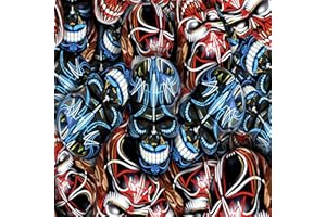 Hydrographic Film Pinstripe Skulls Colored Hydro Dipping Dip Ape