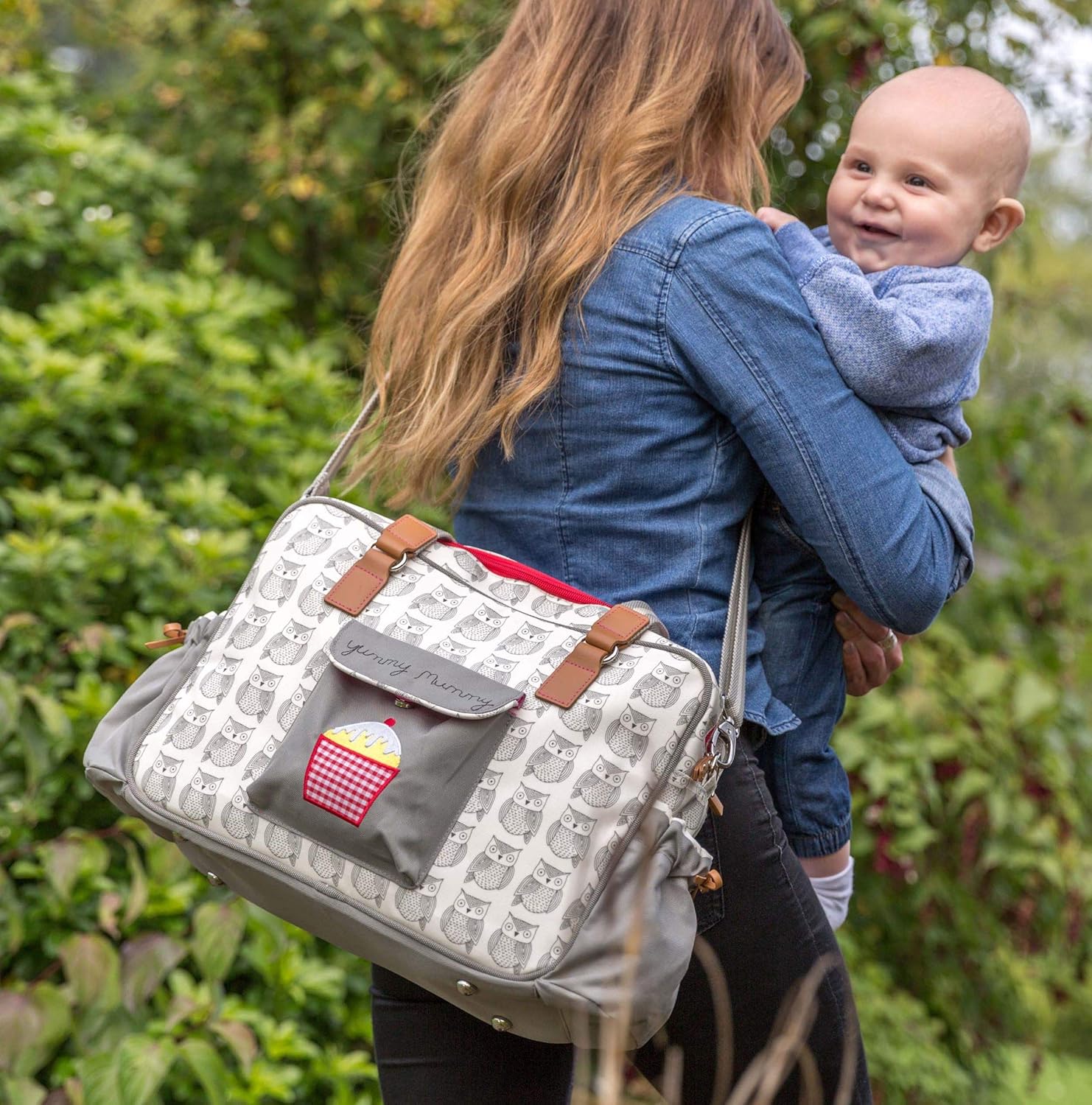 yummy mummy owl changing bag