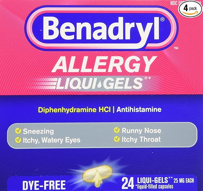 can dogs have benadryl liquid gels