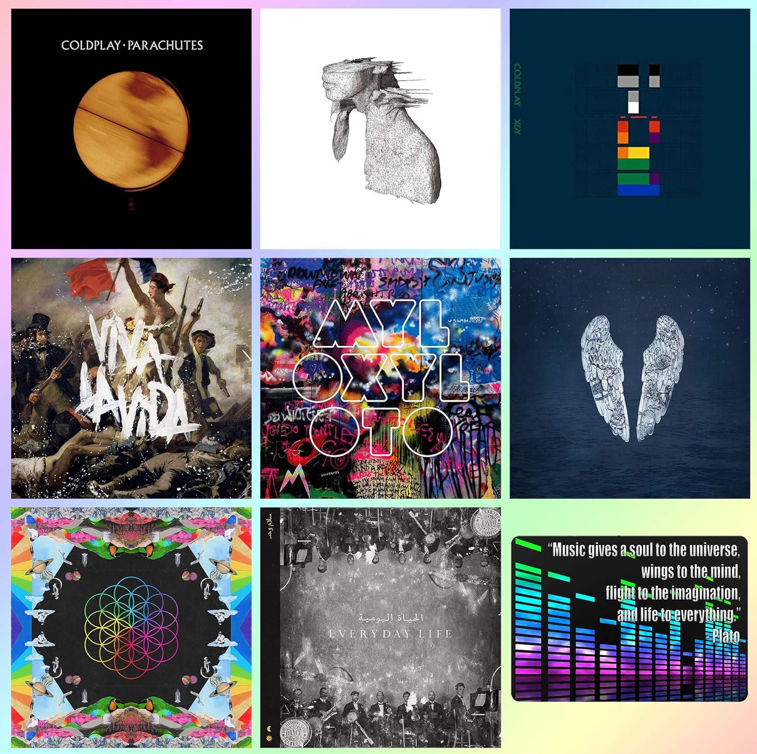 Coldplay Complete CD Studio Album Discography Collection ( Viva La