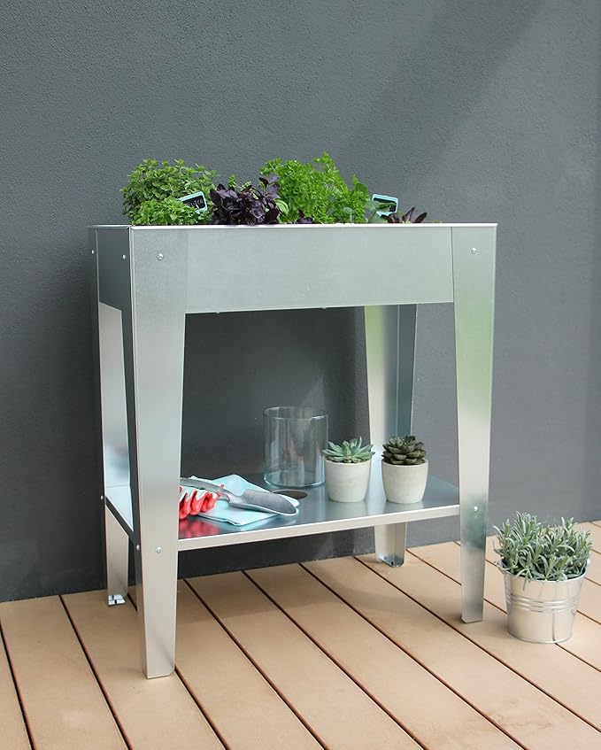 Geiger Metallbau BioDesign cama elevada Palatino 70x40x80 cm con ...
