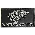 Game of Thrones House Stark Patch - Funny Tactical Military Morale Embroidered Patch Hook Fastener Backing Black Background