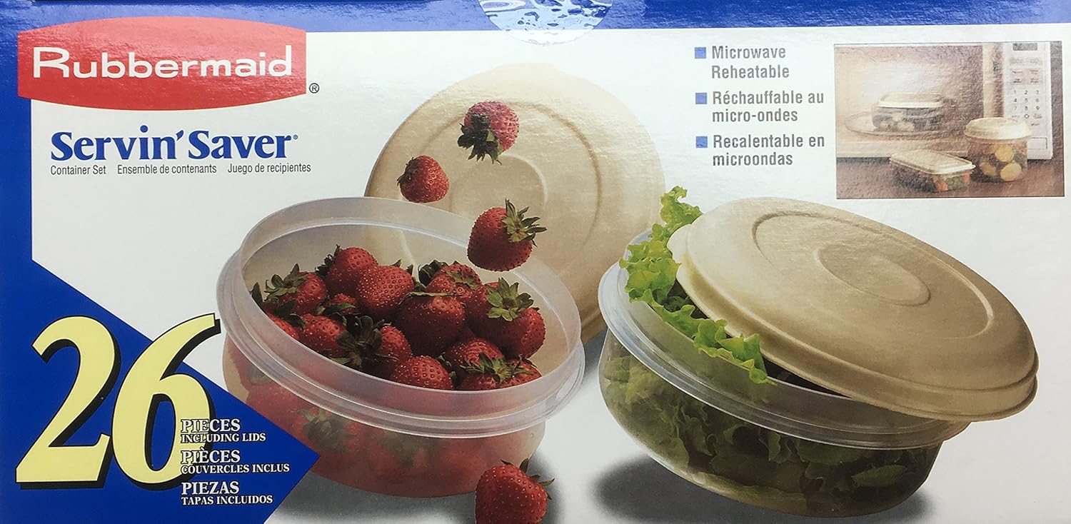 Amazon.com: Rubbermaid Servin Saver Vintage 1996 20 Pieces ...