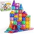 SYNCFUN 66PCS Magnetic Building Tiles, Toys for Toddler, 2D & 3D Magnet Tiles, Durable and Creative STEM Building Toys for Kids Aged 3-5 4-8, Educational Toy Gift