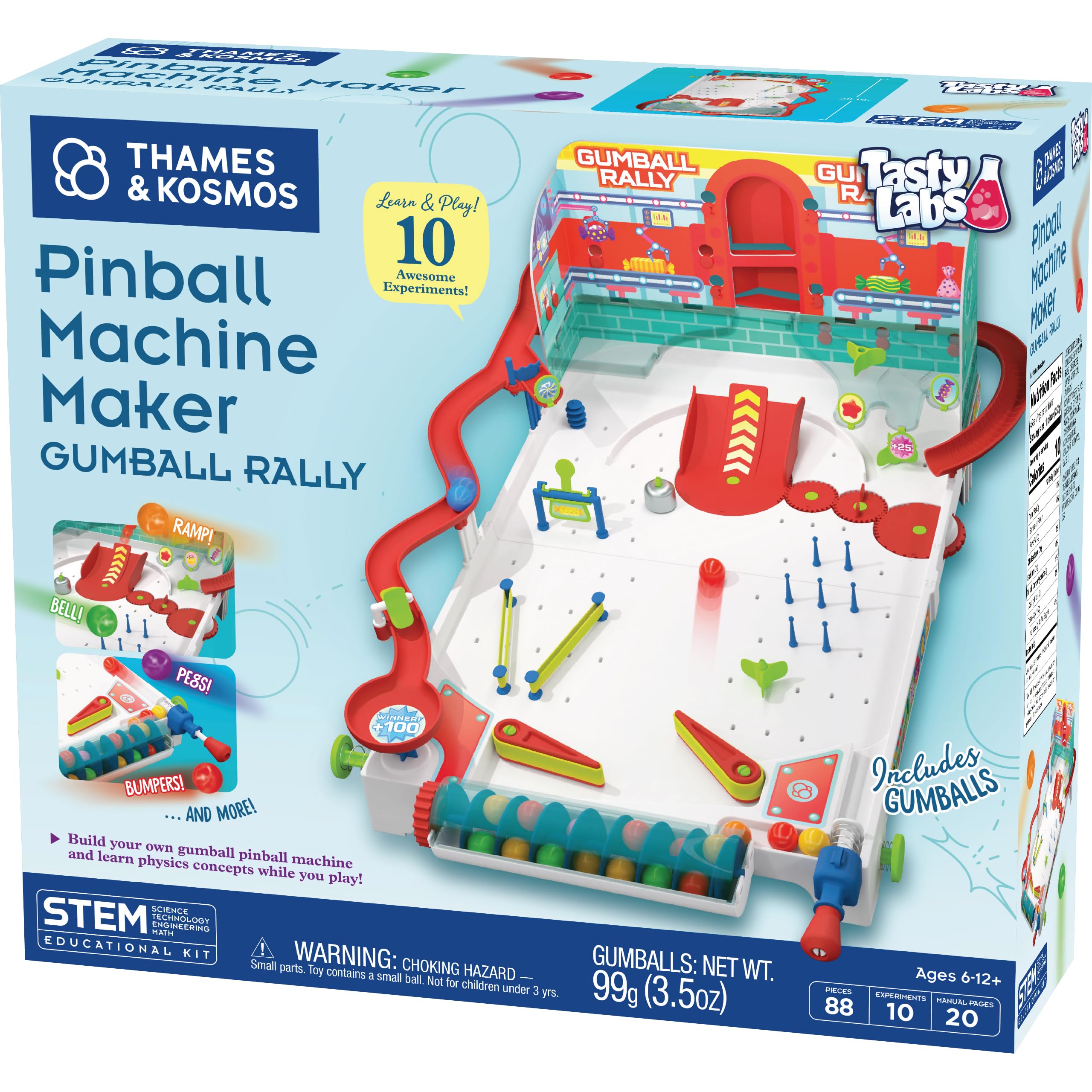 Photo 1 of **PARTS ONLY**Thames & Kosmos Pinball Machine Maker STEM Experiment Kit Toy of the Year Finalist, Gumball Rally l Explore Physics, Force, Motion, Gravity, Simple Machines