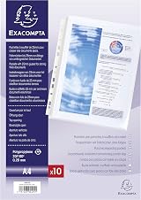 Exacompta 5507E PP Expanding Punched Pockets A4 25mm Gusset 10 Pack view 3