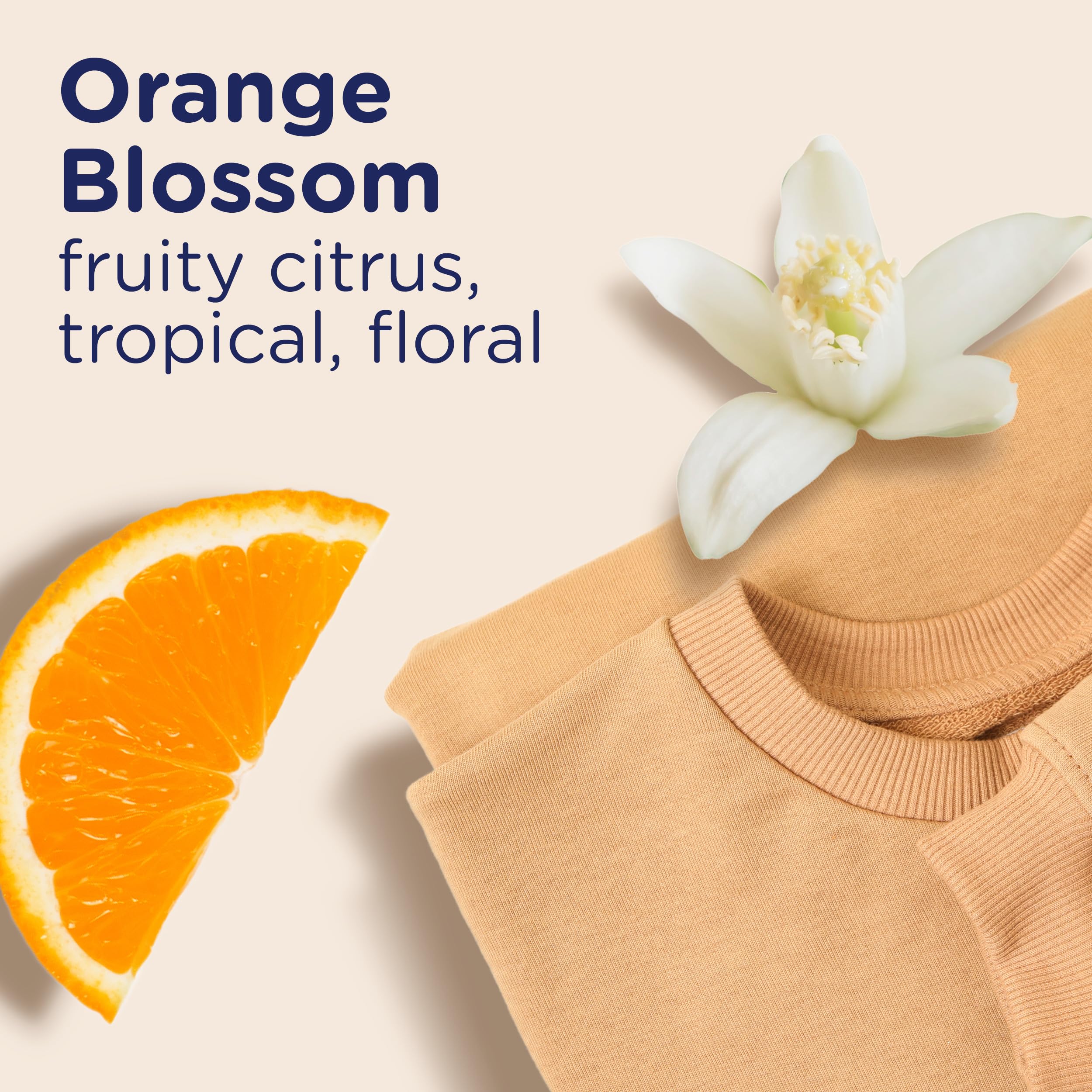 Downy Light Laundry Scent Booster Beads for Washer, Orange Blossom Scent, 24 oz, No Heavy Perfumes, Downy Scent Booster Beads, Laundry Scent Boosters